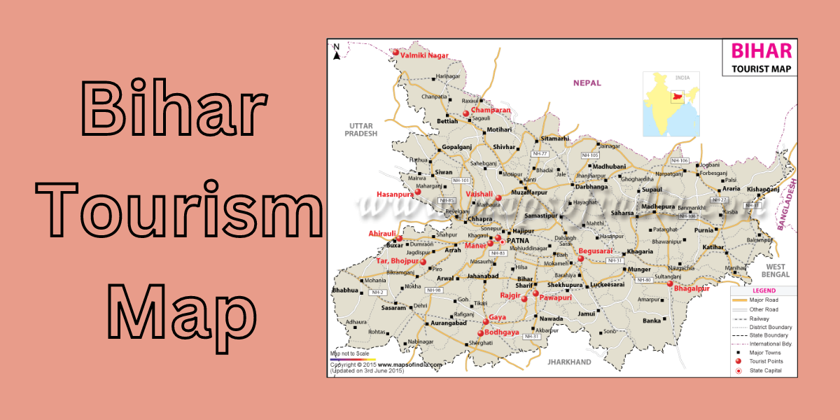 bihar tourism map